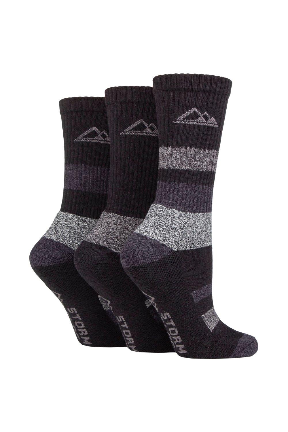 3 Pair Cotton Striped Boot Socks