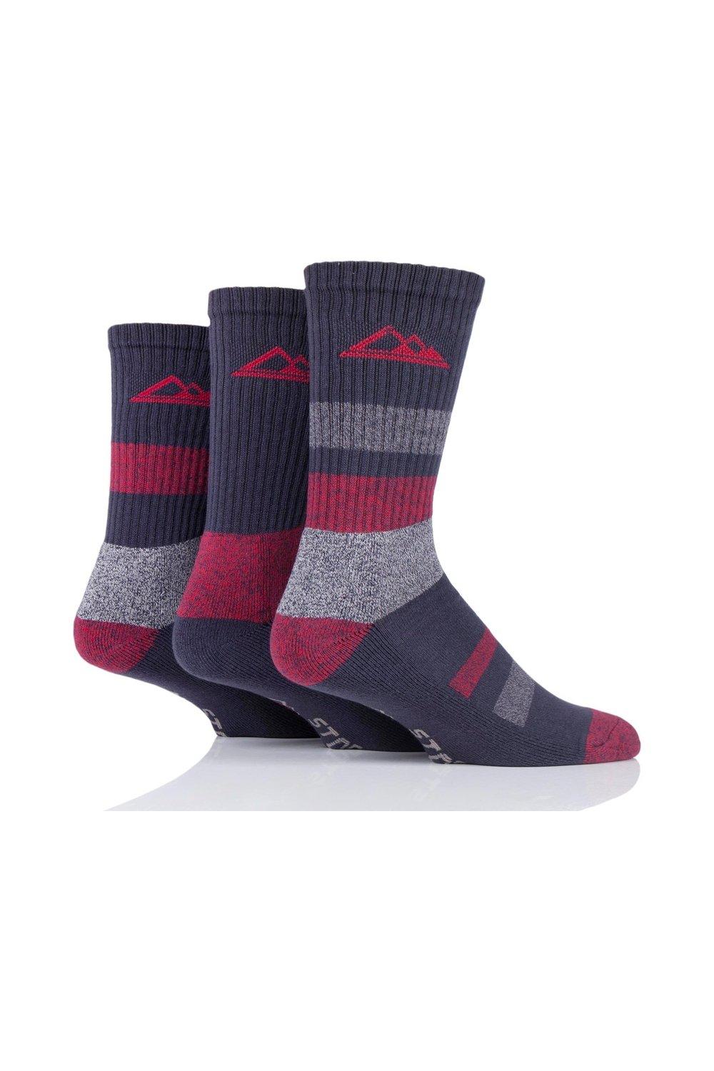 3 Pair Striped Boot Socks