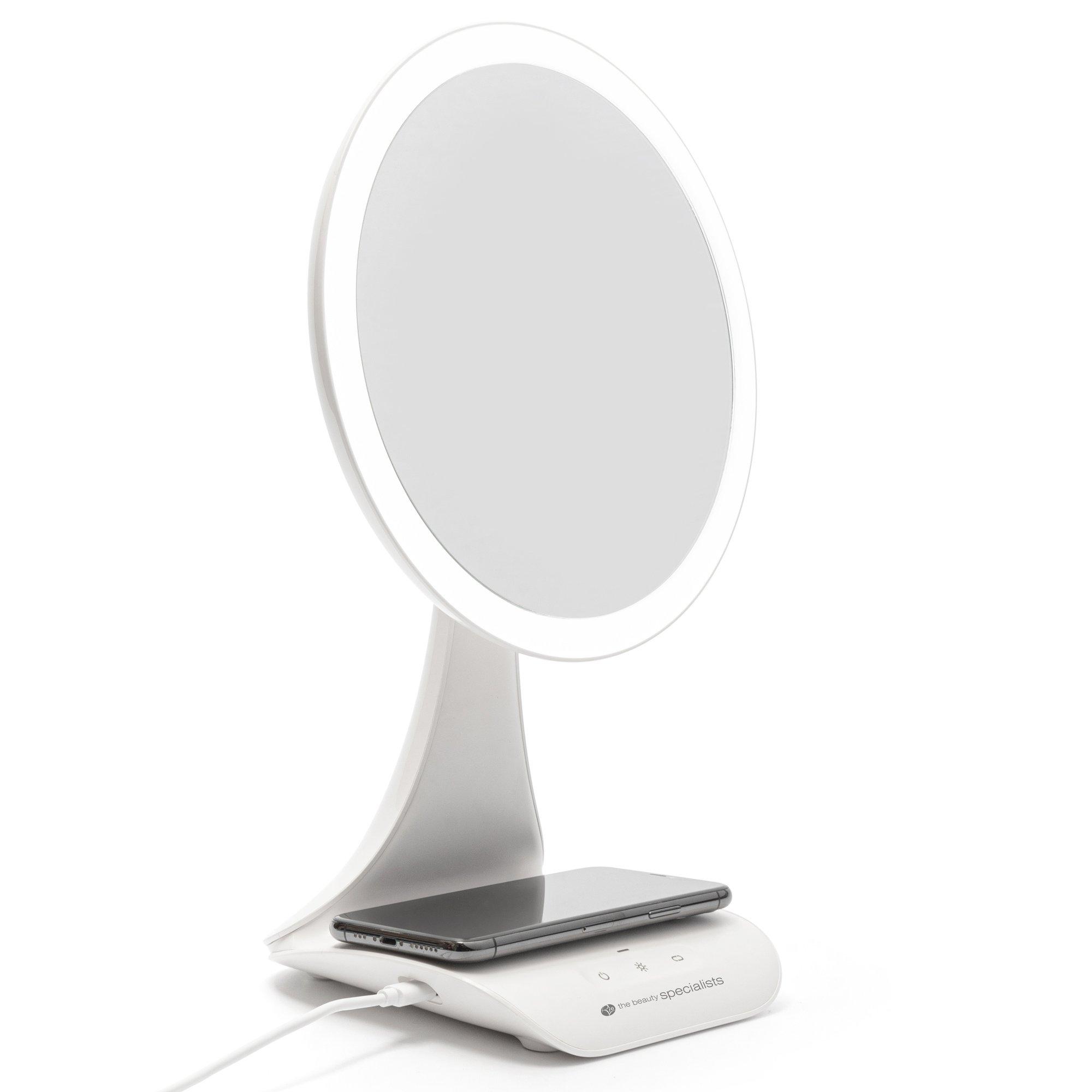 Rio 5 x Magnification LED Makeup Mirror with Wireless Charging Station