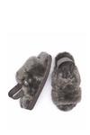 Moshulu 'Suzette' Shearling Fur With Suede Slingback Slippers thumbnail 1