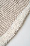BHS Knitted Waffle Throw with Sherpa thumbnail 5