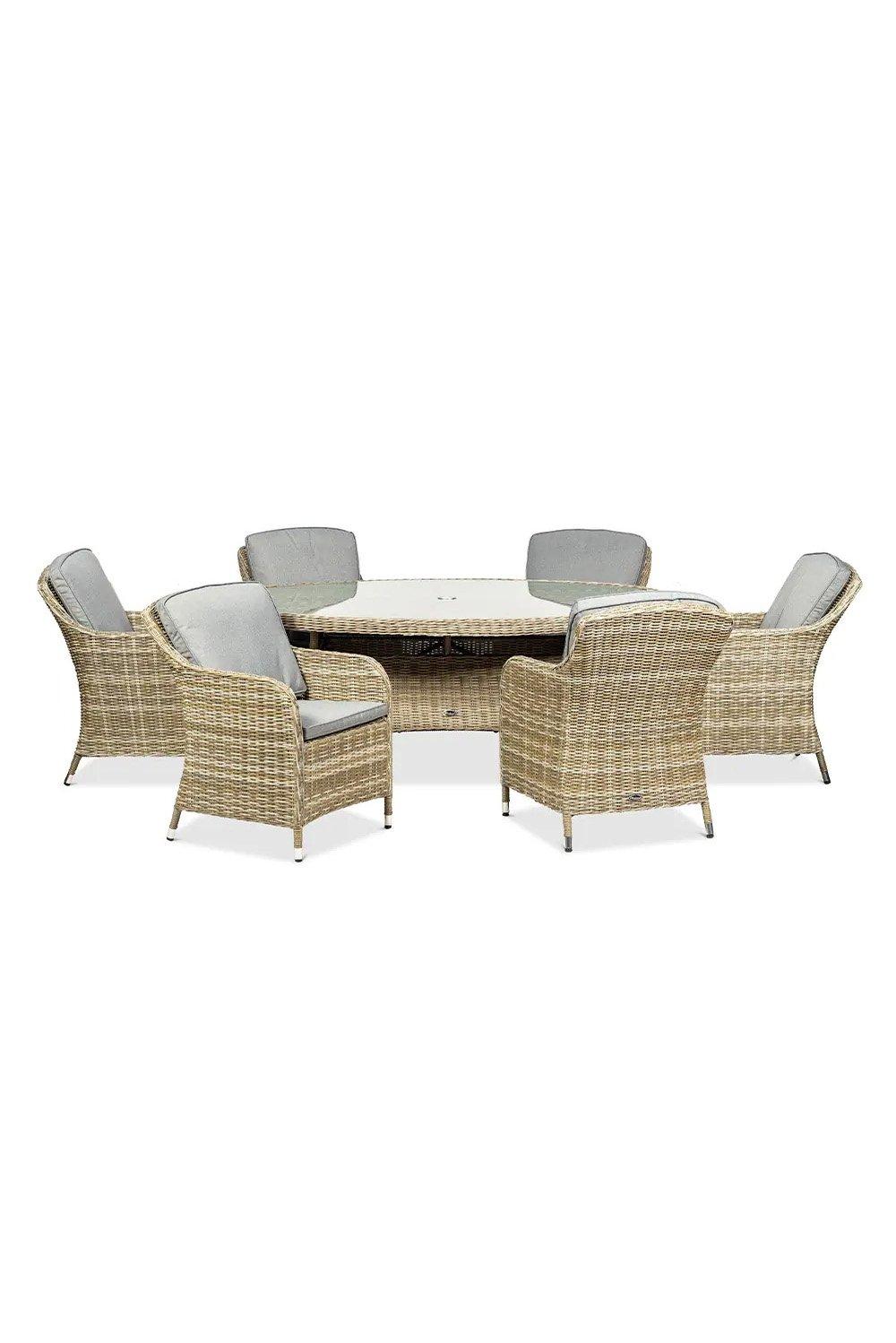 WENTWORTH 6 Seater Ellipse Imperial Dining Set