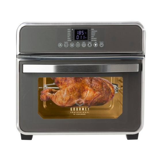 Sensio Home Air Fryer Oven Digital 15L Grey Rotisserie Dehydrator 14 Programs 1