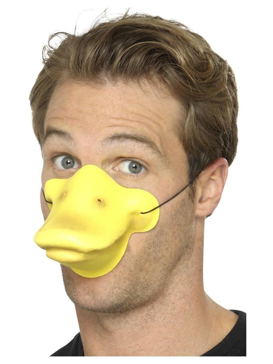 Unbranded Yellow Duck Beak - nose duck beak adults animal elephant trunk pig snout fancy dress accessory