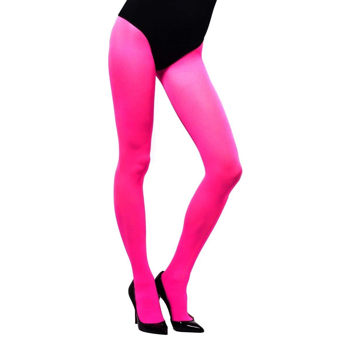 Opaque Tights Adult Pink – Fancy Dress For You