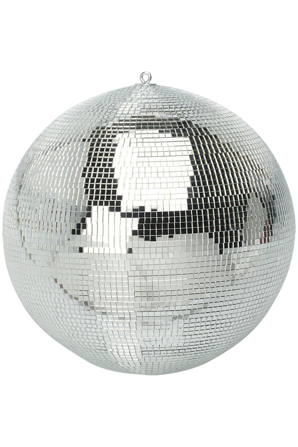 Silver Mirror Disco Ball with Dual Hanging Points 400mm