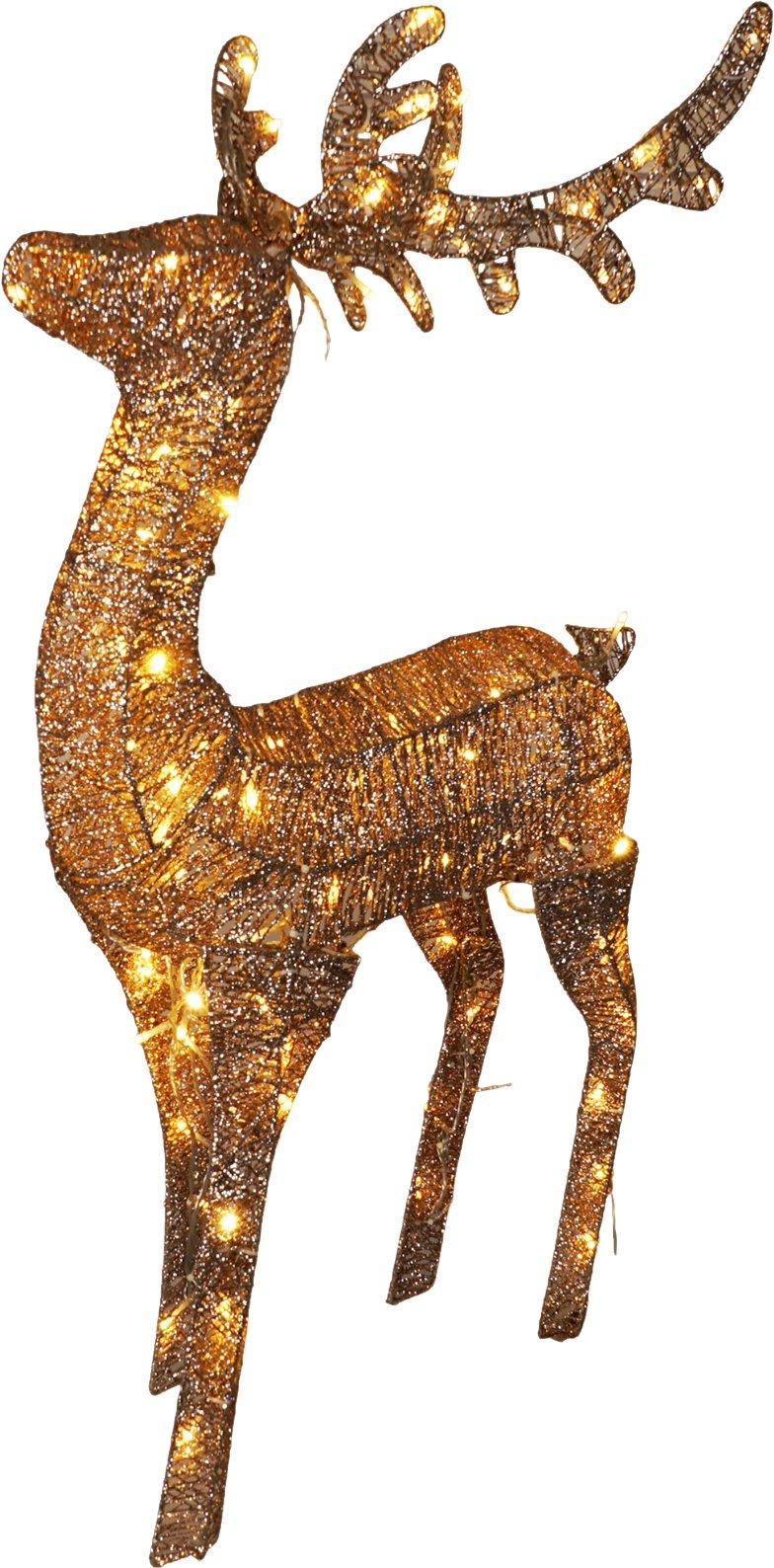 Christmas Festive Outdoor LED Christmas Light Up Reindeer with Timer