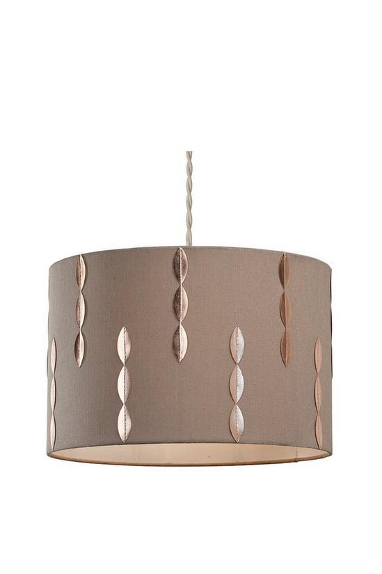 Village at Home 'Louie' Pendant Shade Beige and Copper 1