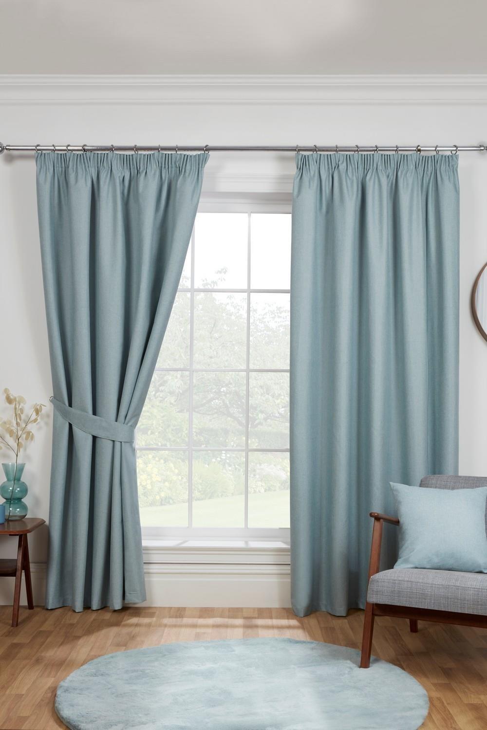 Eclipse Pencil Pleat Blackout Curtains Taped Curtain Pair