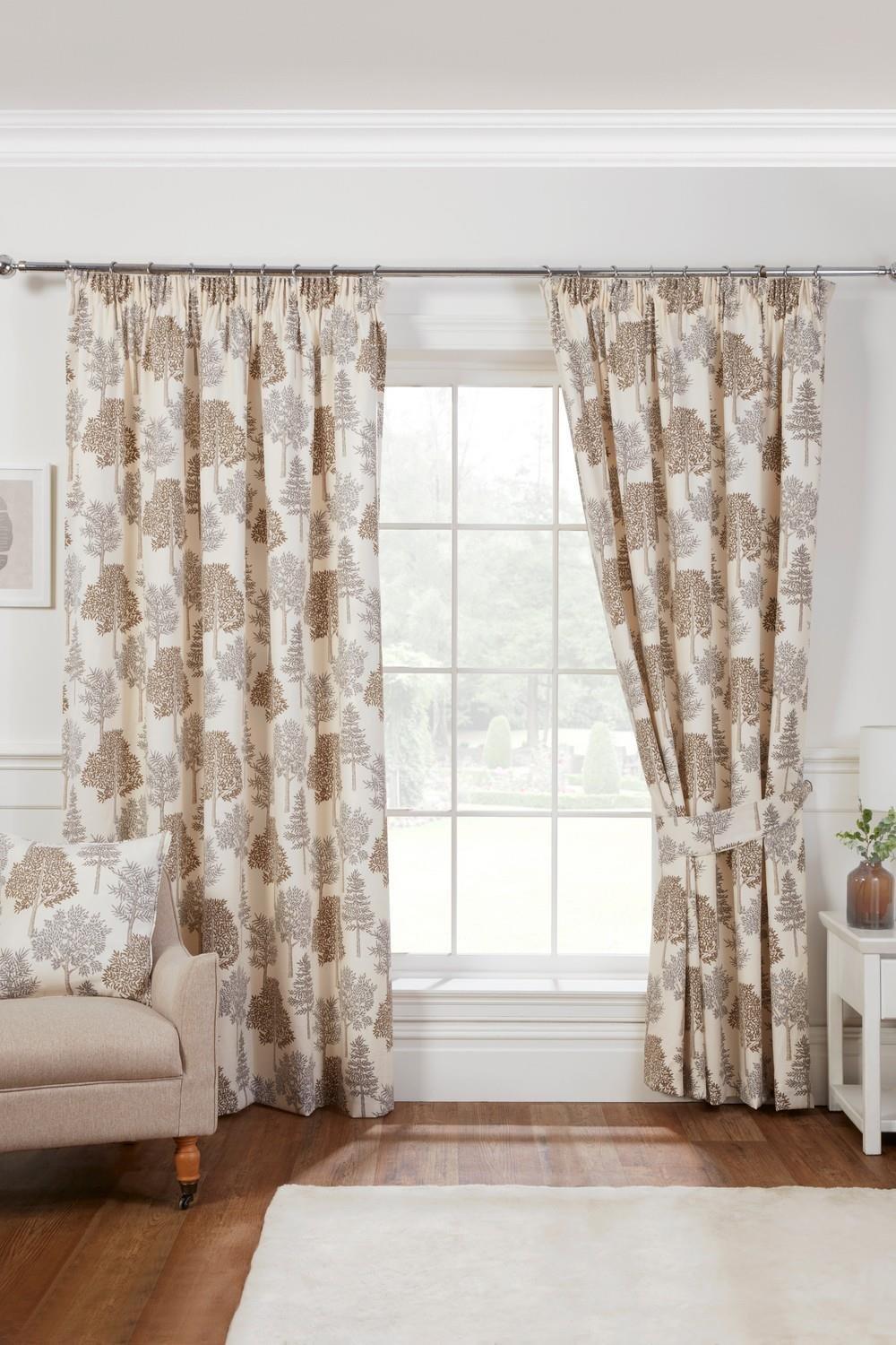 Coppice Pencil Pleat Curtains Taped Curtain Pair