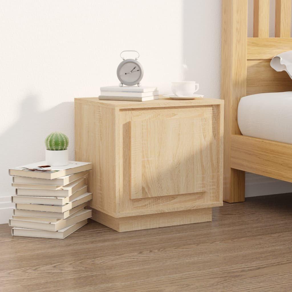 Bedside Cabinet Sonoma Oak 44x35x45 cm Engineered Wood
