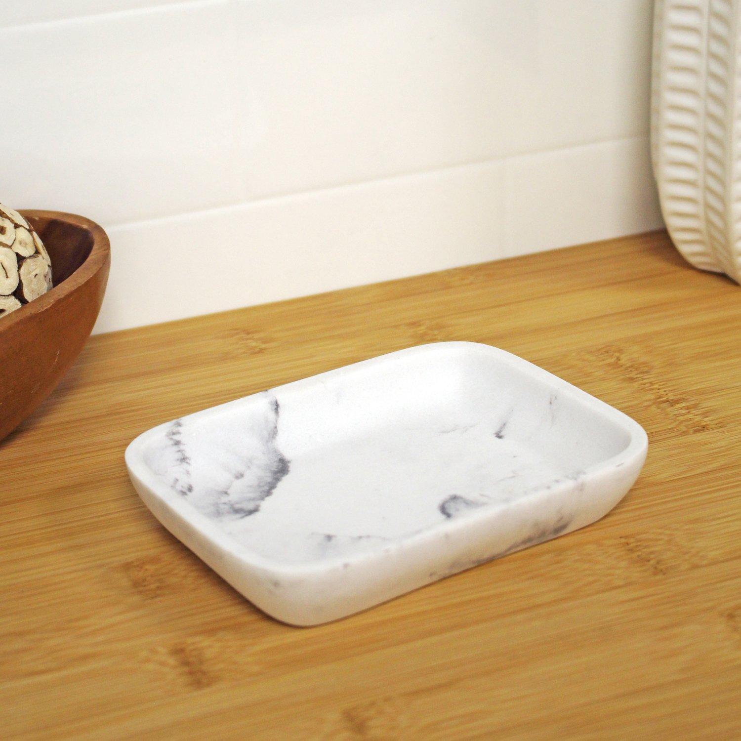 Showerdrape 'Octavia' White Soap Dish|white
