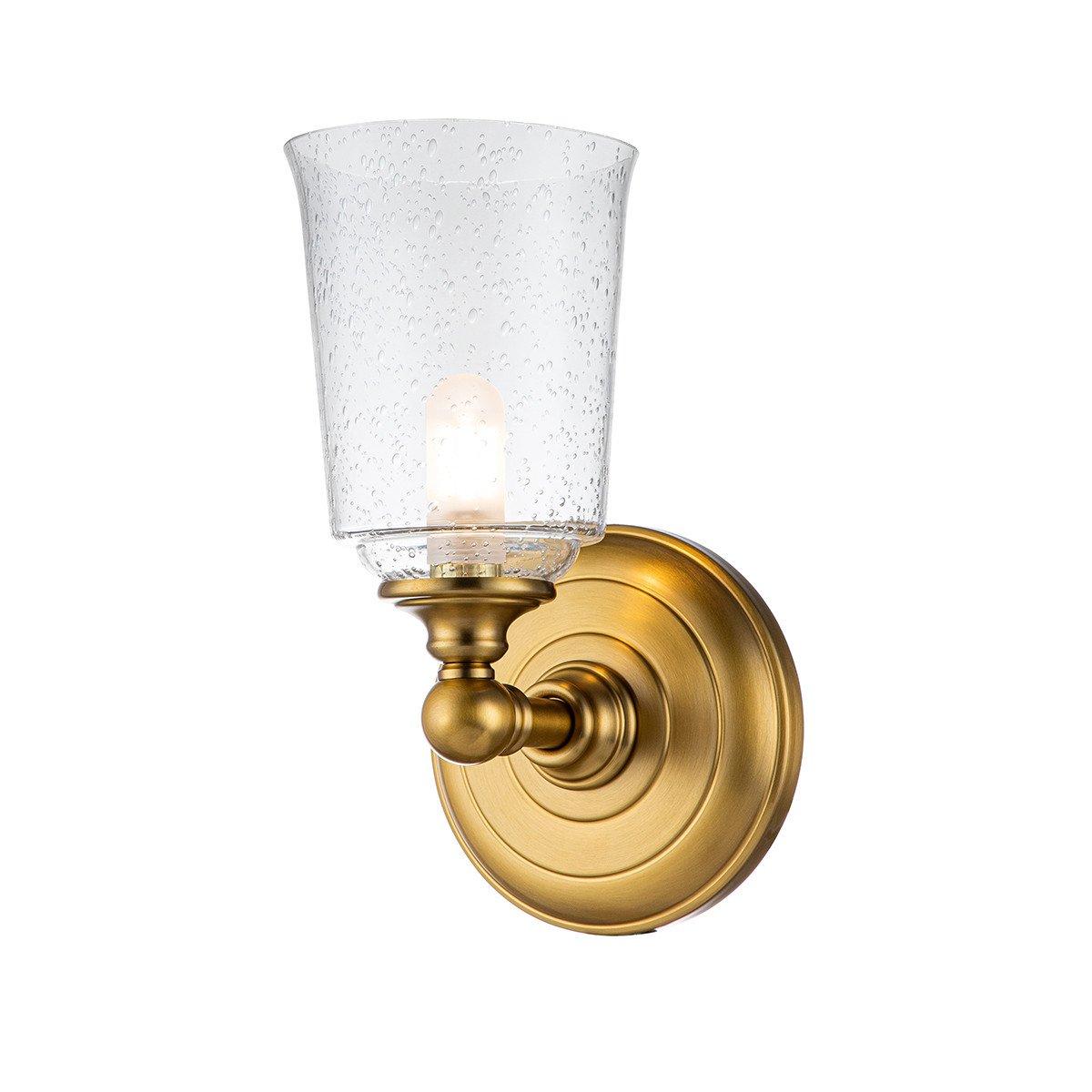 Feiss Hugeunot Lake Wall Lamp Burnished Brass IP44