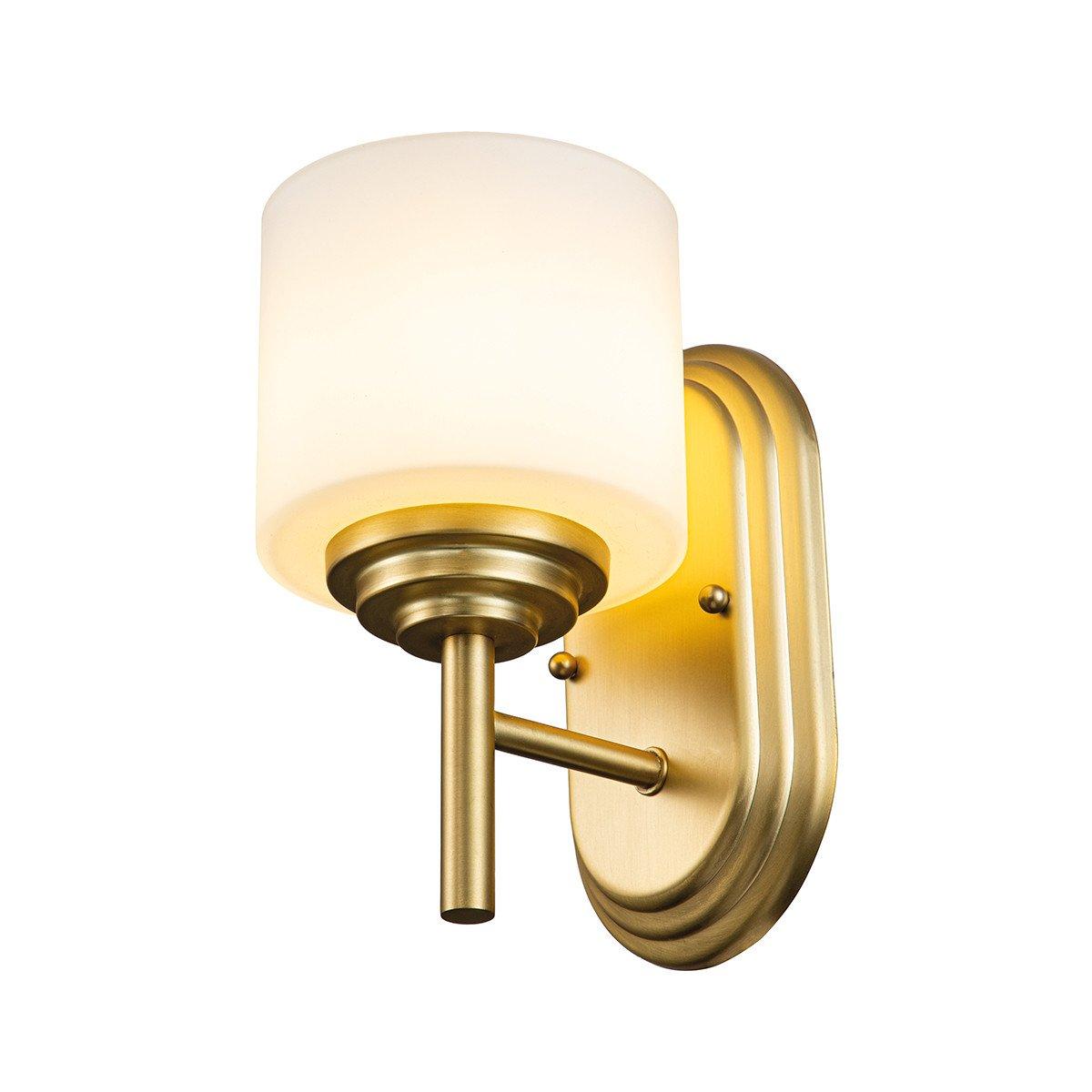 Feiss Malibu Wall Lamp Brushed Brass IP44