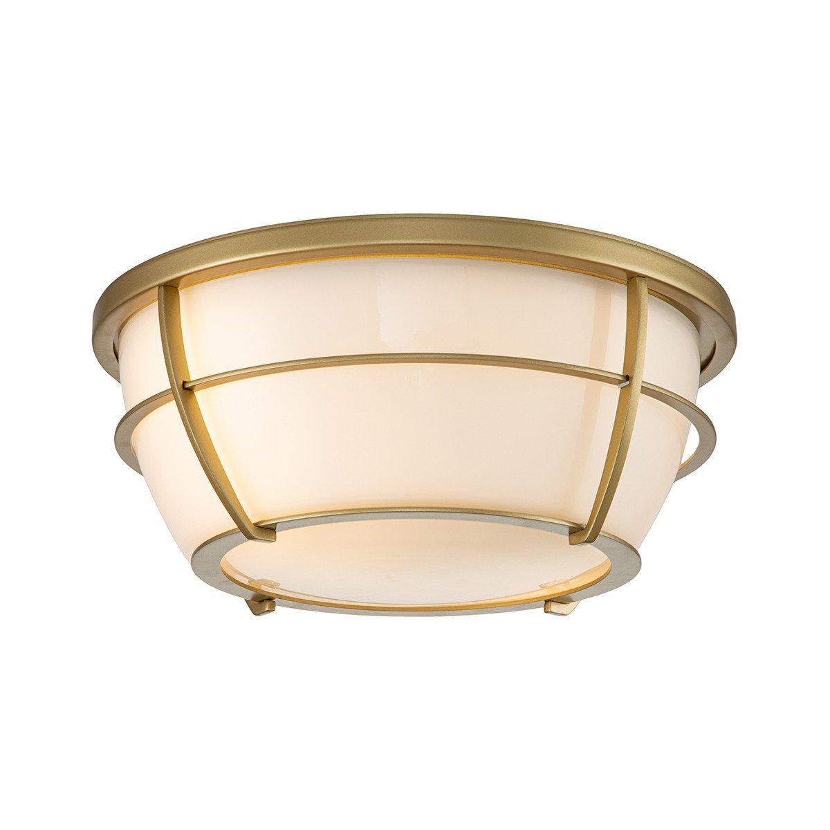 Quoizel Chance Bathroom Ceiling Light Painted Natural Brass IP44