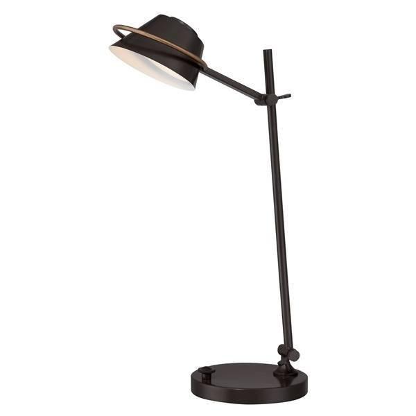 Spencer LED 7 Light Desk Lamp Western Bronze
