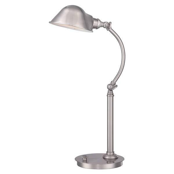 Thompson LED 7 Light Desk Lamp Brushed Nickel