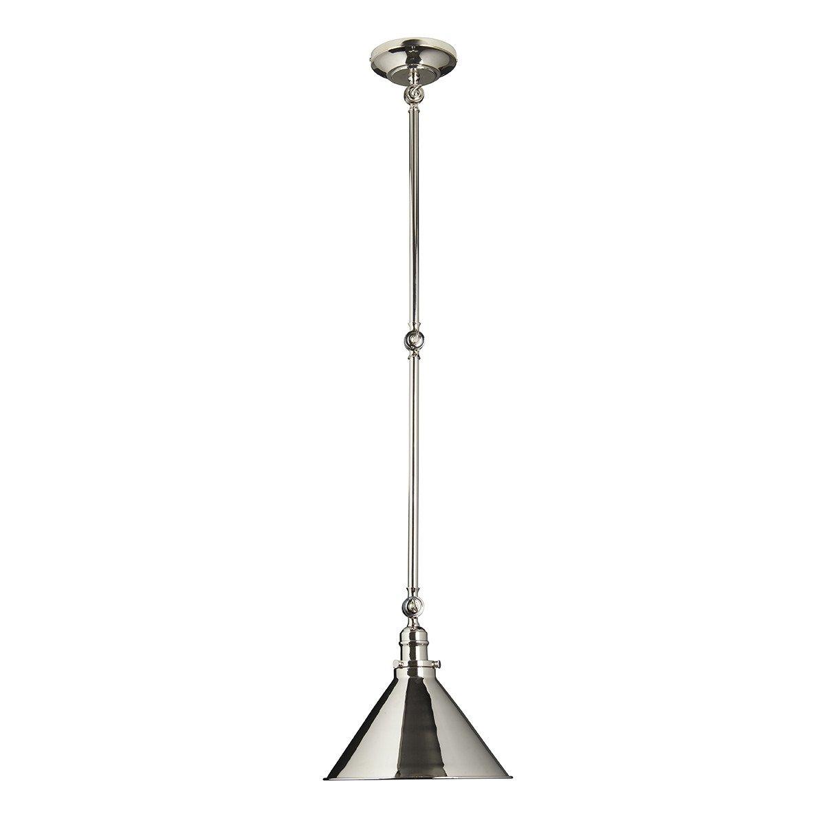 Provence 1 Light Indoor Wall Ceiling Light Polished Nickel E27