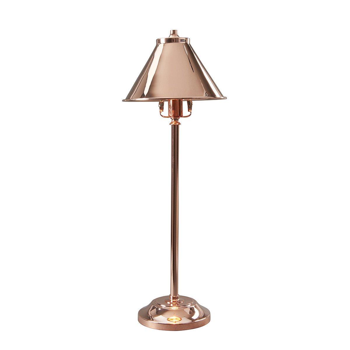 Provence 1 Light Table Lamp Polished Copper E14