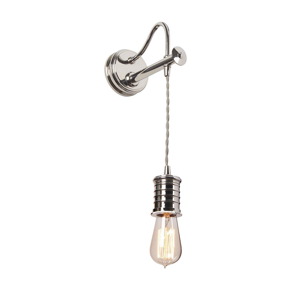 Douille 1 Light Indoor Wall Light Polished Nickel E27