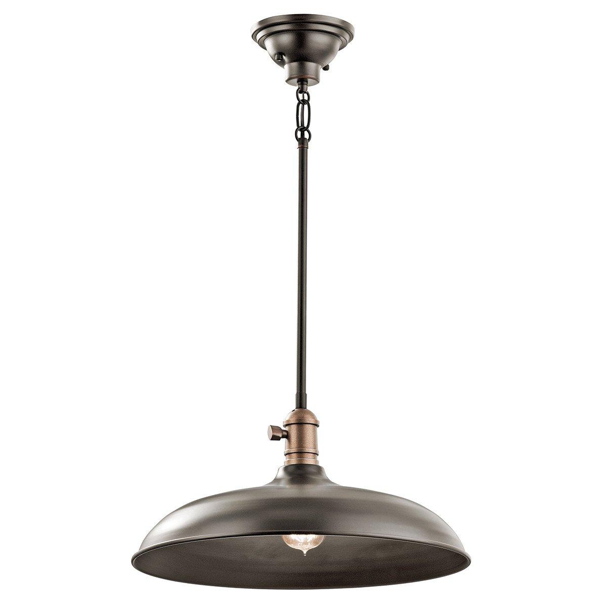 Cobson 1 Light Semi Flush Dome Ceiling Pendant Light Brass E27