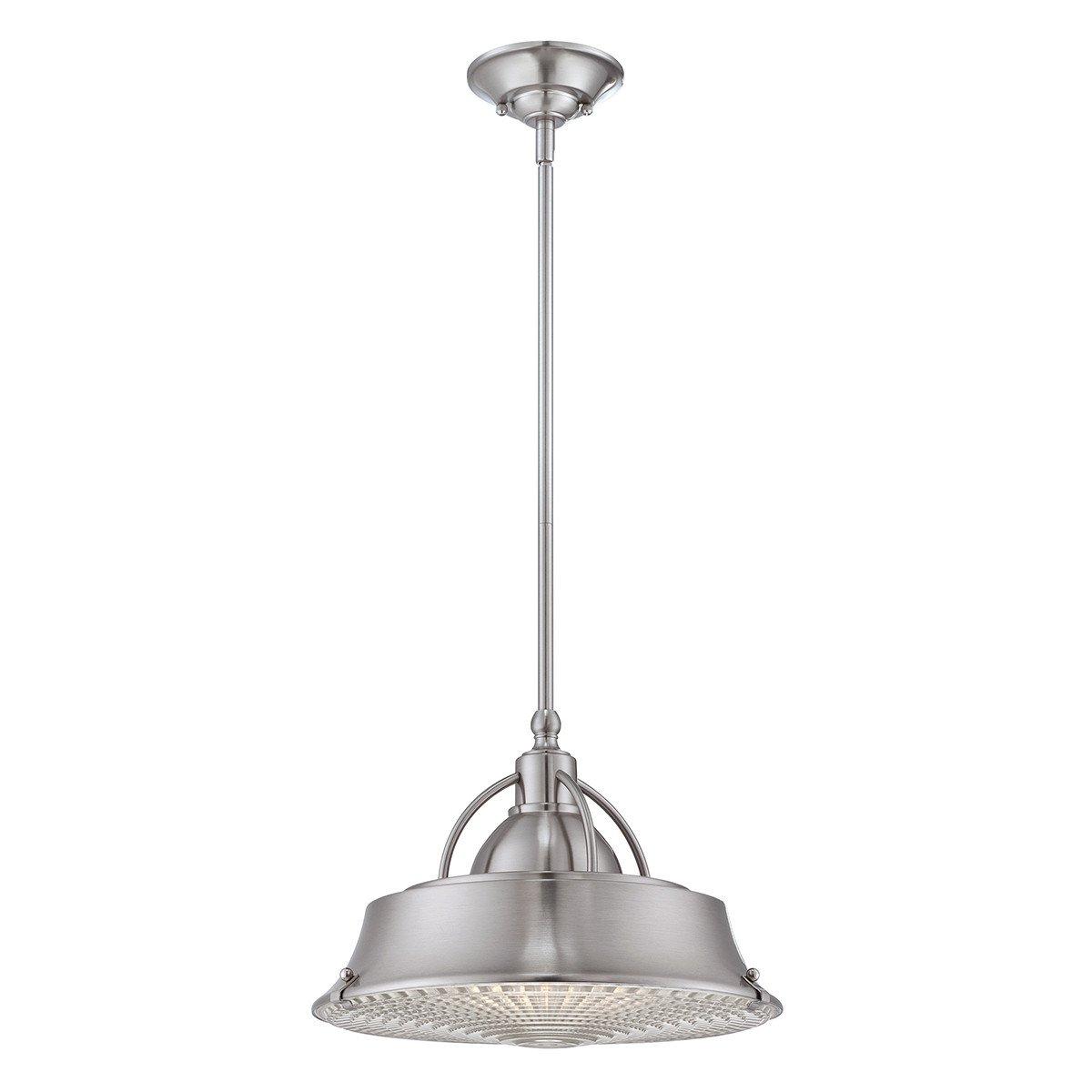 Cody 2 Light Dome Ceiling Pendant Brushed Nickel E27