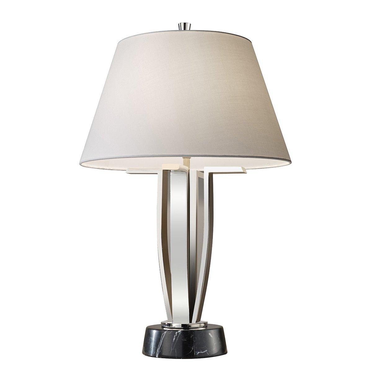 Silvershore 1 Light Table Lamp Polished Nickel E27