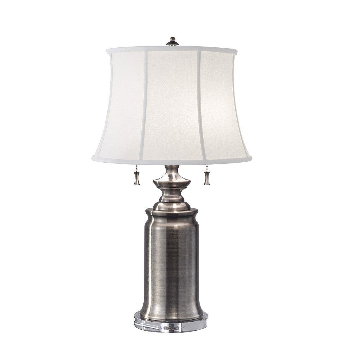 Stateroom 2 Light Table Lamp Antique Nickel E27