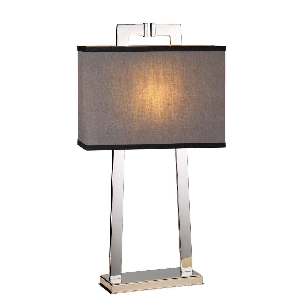 Magro 1 Light Table Lamp Polished Nickel E27