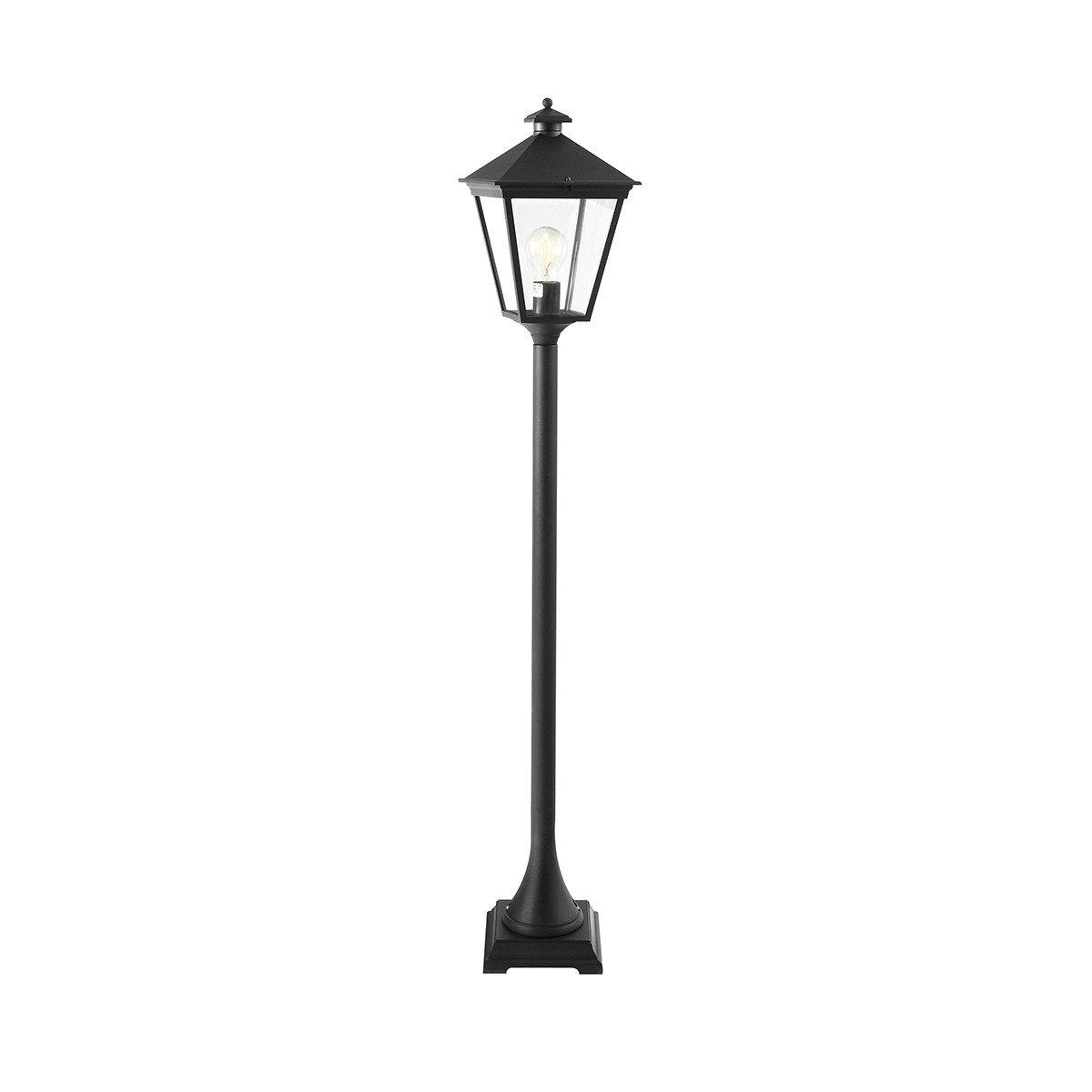 Turin Outdoor Pillar Lantern Black E27