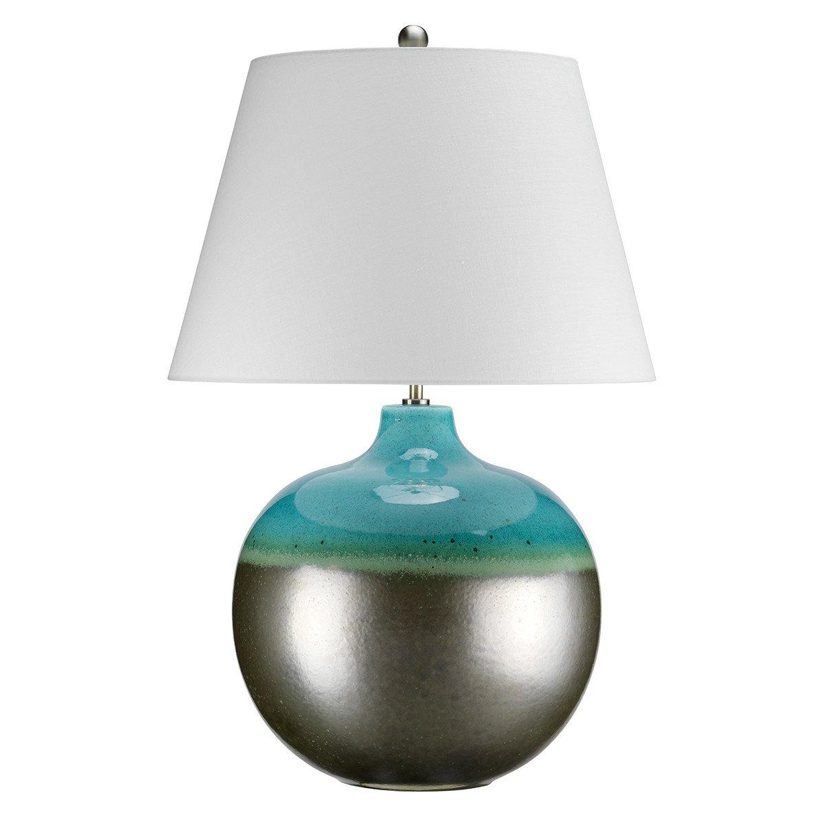 Laguna 1 Light Table Lamp Graphite Turquoise E27