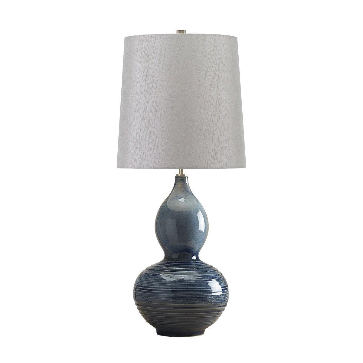 Lapis Gourd 1 Light Table Lamp Blue E27