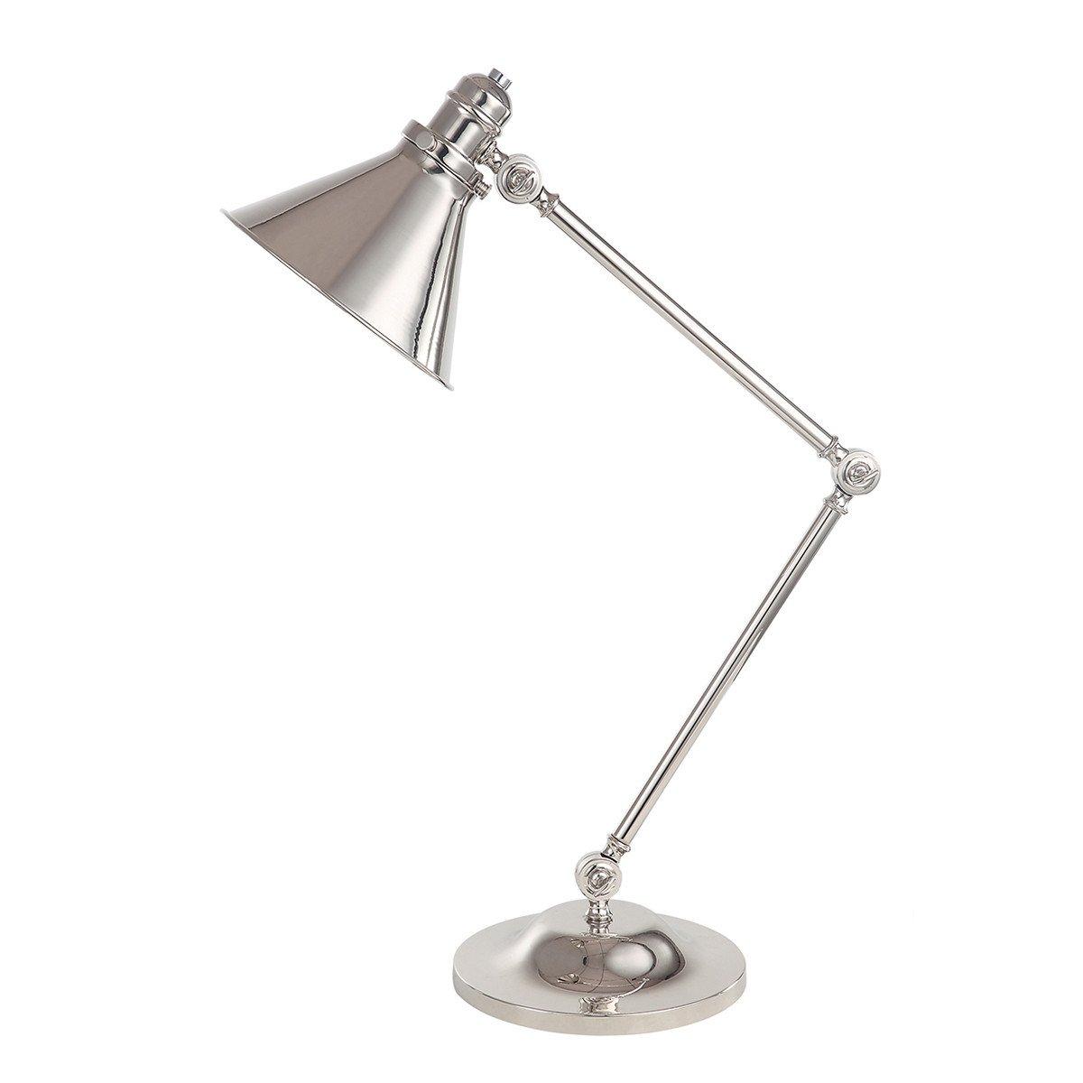 Provence 1 Light Table Lamp Polished Nickel E27
