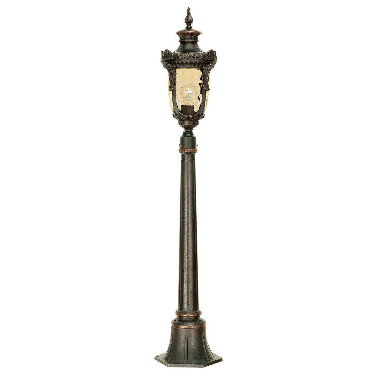 Philadelphia 1 Light Medium Outdoor Bollard Lantern Old Bronze IP44 E27