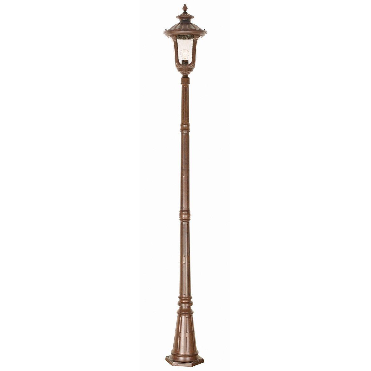 Chicago 1 Light Medium Outdoor Lamp Post Rusty Bronze Patina IP44 E27