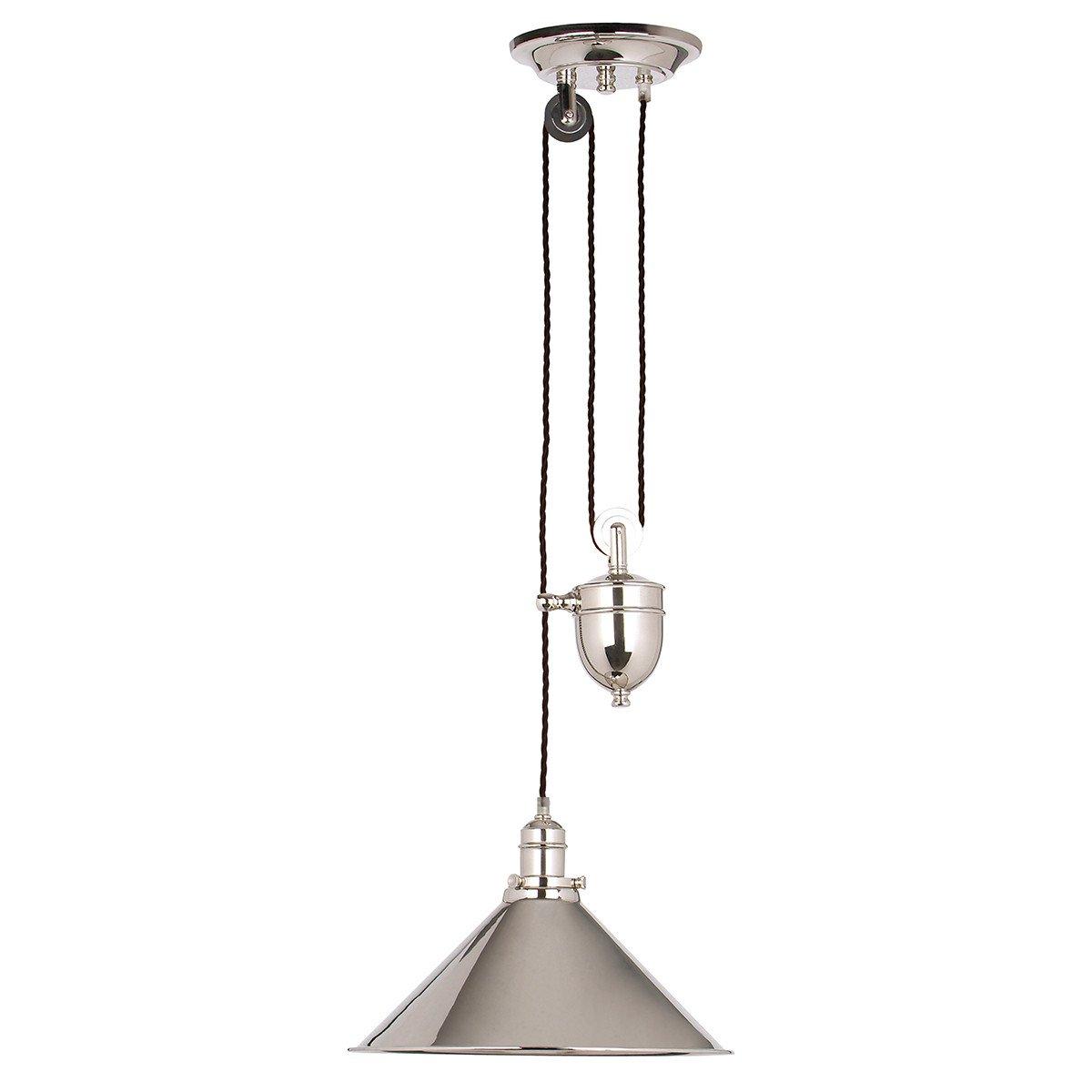 Elstead Lighting Provence Polished Nickel Rise and Fall Light