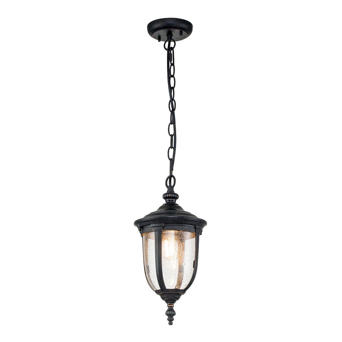 Cleveland Outdoor Pendant Ceiling Light Weathered Bronze IP44