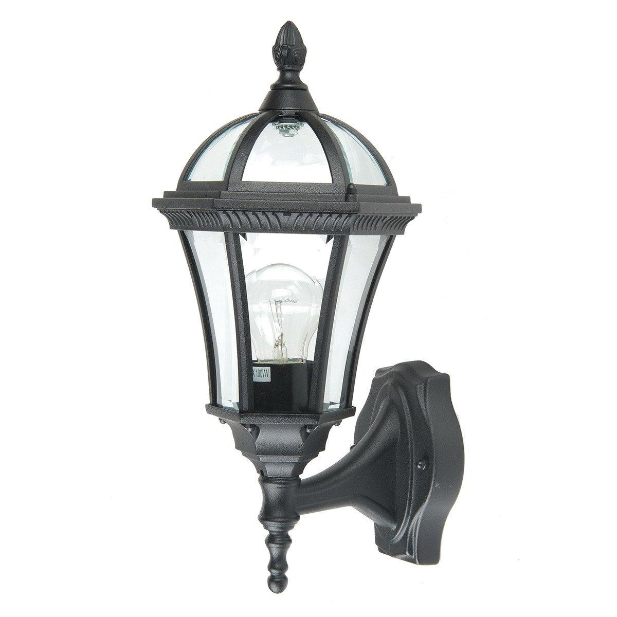 Ledbury 1 Light Outdoor Wall Lantern Light Black IP44 E27