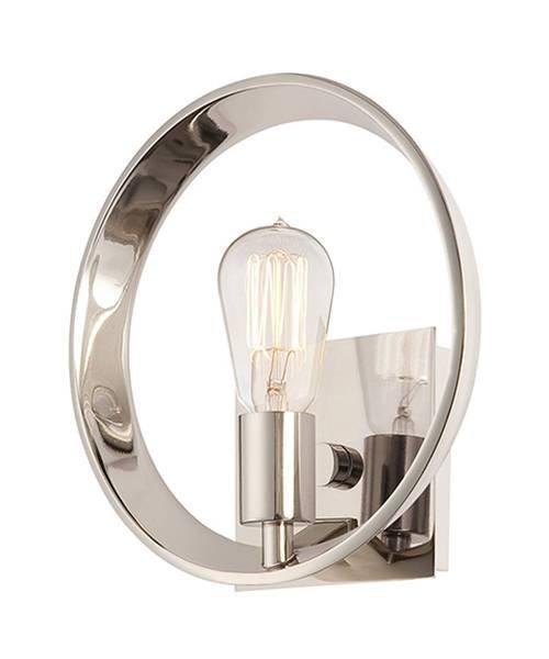 Theater Row 1 Light Indoor Wall Light Imperial Silver E27