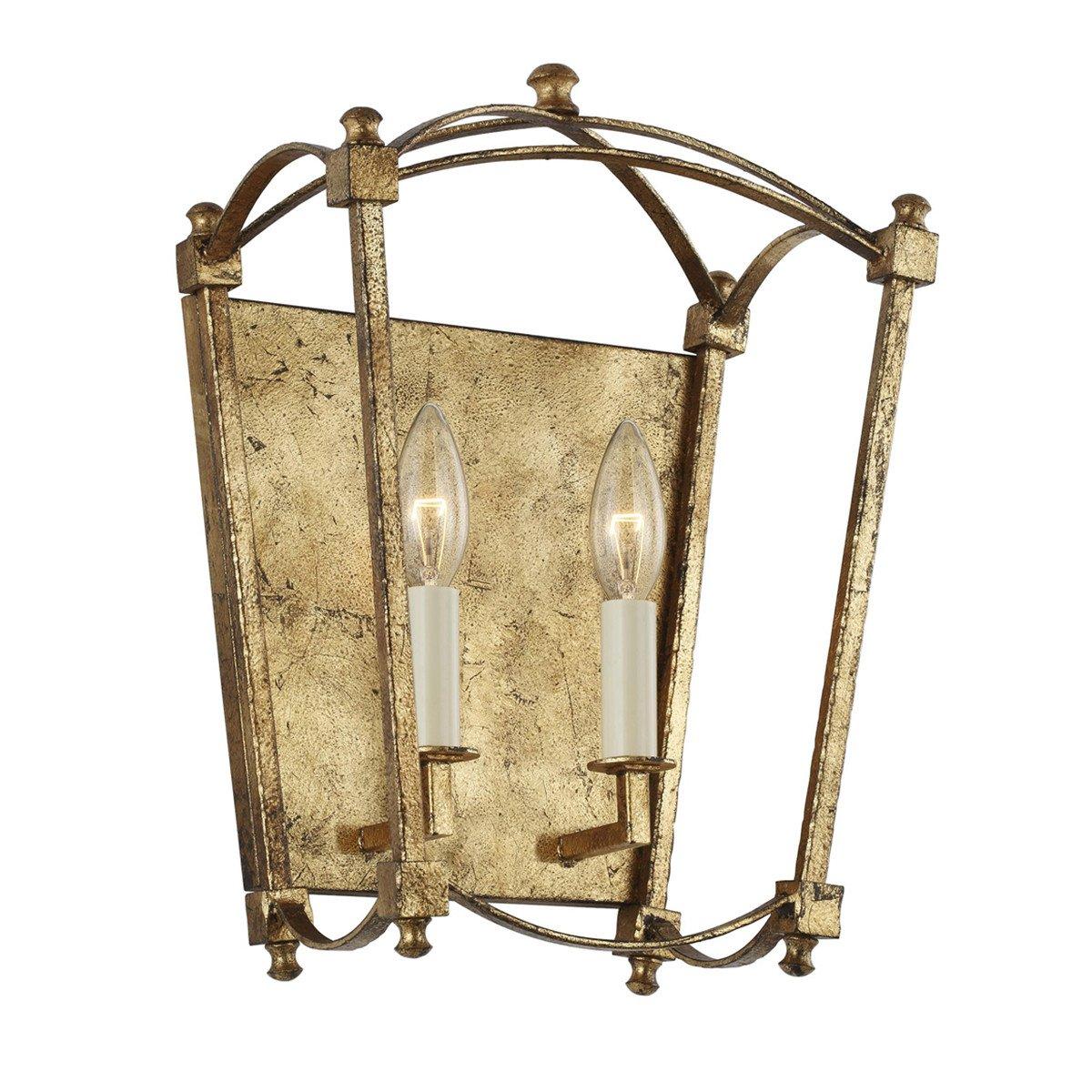 Feiss Thayer Candle Wall Lamp Antique Gold