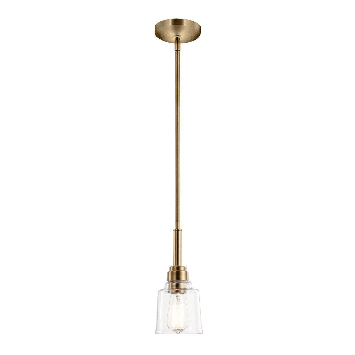 Kichler Aivian Dome Pendant Ceiling Light Weathered Brass