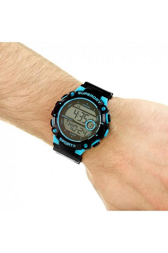 Superdry 'Radar Sport' Plastic/Resin Fashion Digital Quartz Watch - SYG291BU 4