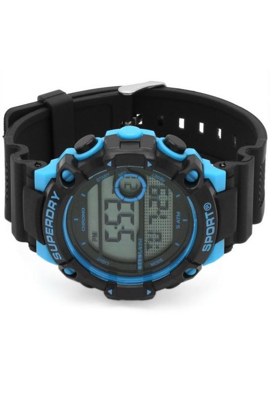 Superdry 'Radar Sport' Plastic/Resin Fashion Digital Quartz Watch - SYG291BU 6