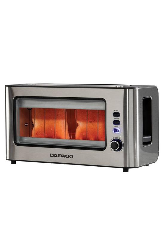 Daewoo 2 Slice Glass Front Ultra Wide Toaster SDA1060GE 1