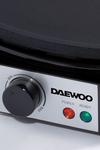 Daewoo Crepe Maker 1000W Electric Pancake Hot Plate Non Stick Black thumbnail 5