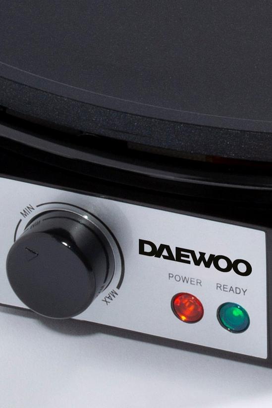 Daewoo Crepe Maker 1000W Electric Pancake Hot Plate Non Stick Black 5