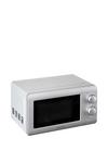 Daewoo 800w Microwave 20 Litre Family Sized with Defrost Function Silver thumbnail 1