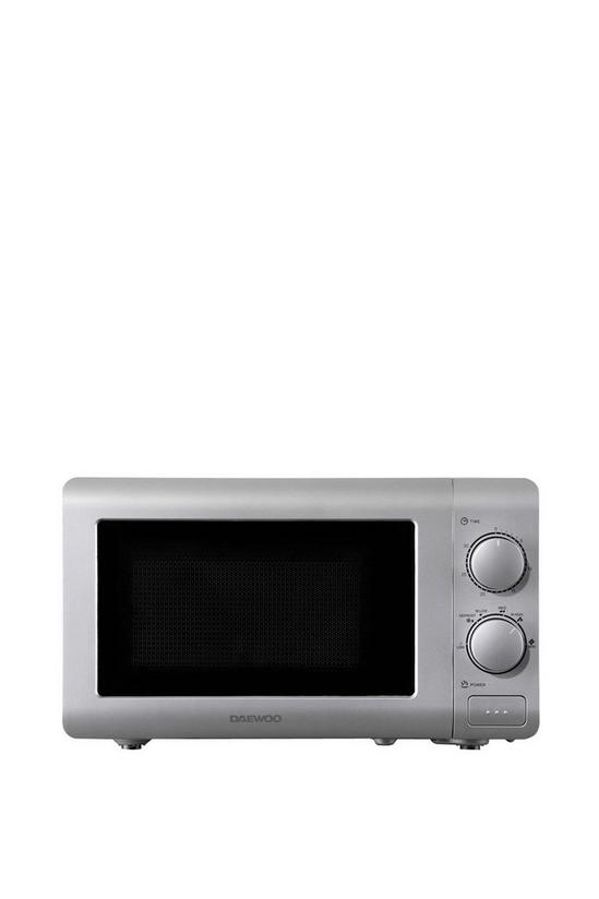 Daewoo 800w Microwave 20 Litre Family Sized with Defrost Function Silver 3