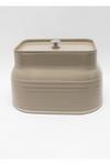 Daewoo Sienna Bread Bin Metal Large Kitchen Chest Storage With Lid Taupe thumbnail 3