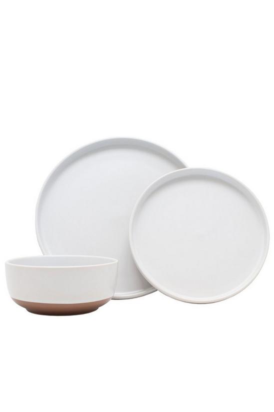 Carnaby Stonebridge 12 Piece Dinner Set Plates Side Plates Bowls White 1